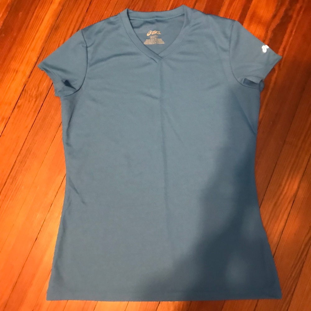 ASICS T-Shirt, blue, size small